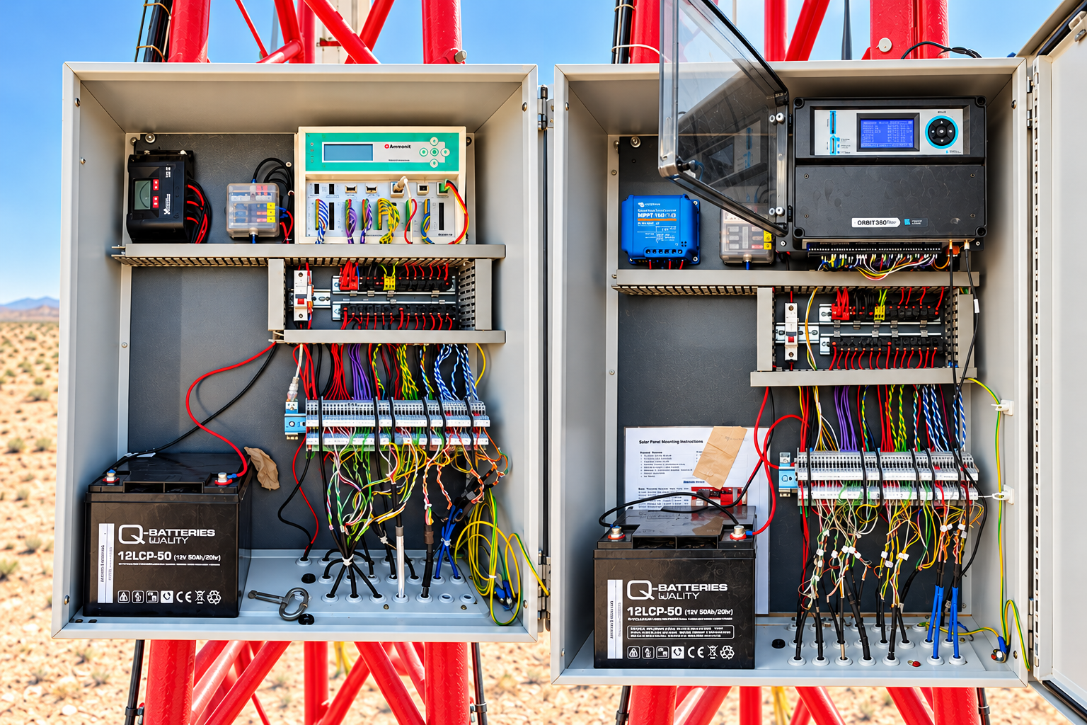 Ammonit and Kintech logger installations presented side by side